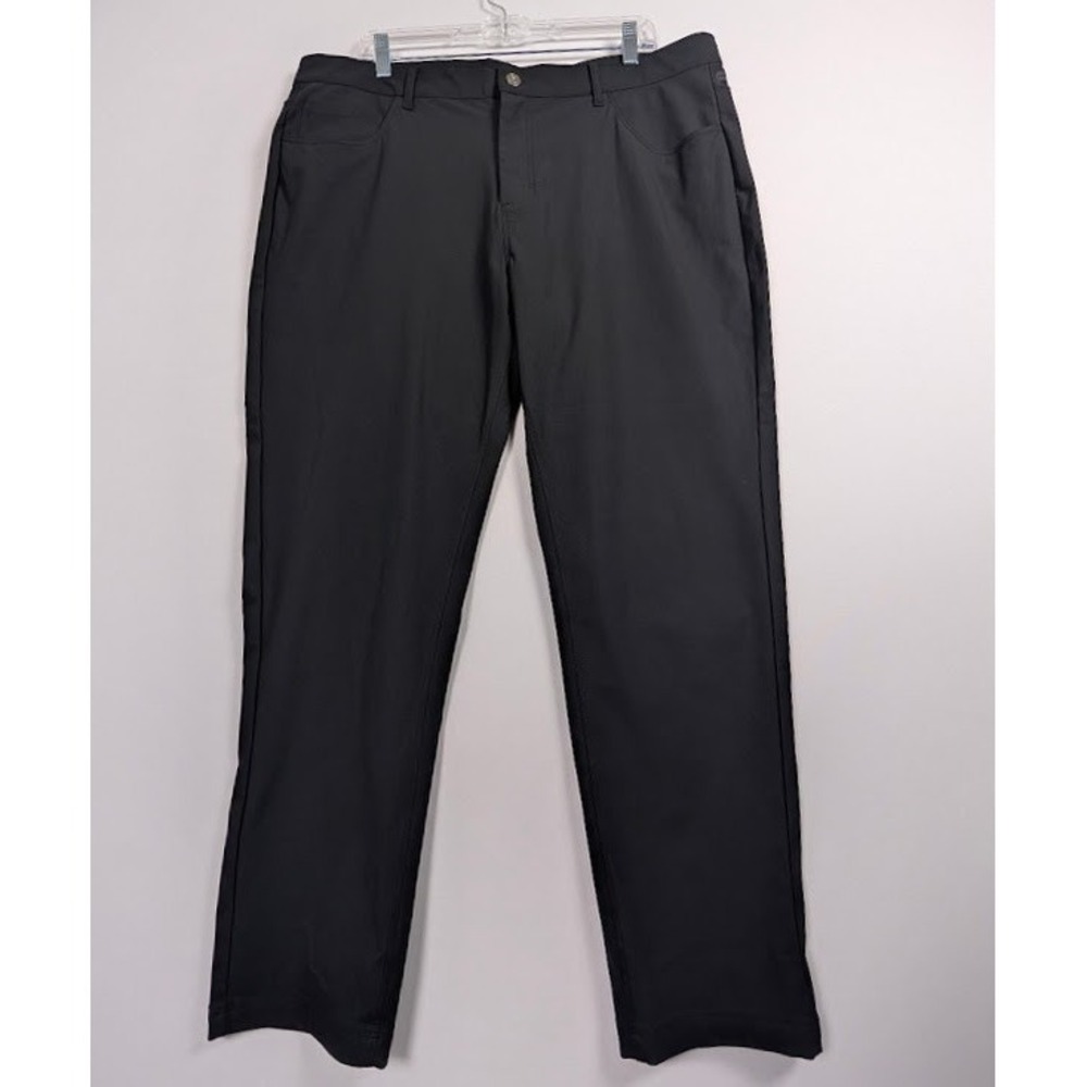Fabletics Golf Pants Mens 40x28 Black The Don 5-Pocket Performance Stretch
